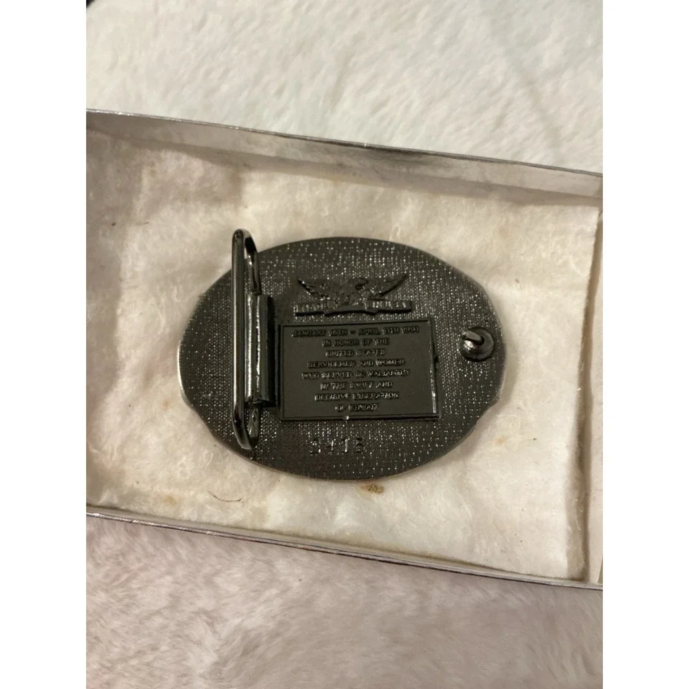 Operation Desert Storm, Veteran,‎ Gulf War, Dept Of The Army,  Belt Buckle